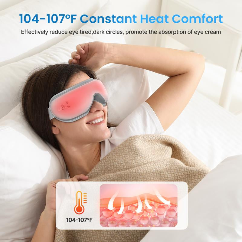 RENPHO Eyeris 1 Heated Eye Massager – Smart Eye Mask with Bluetooth & Daily Relaxation for Eye Strain Relief