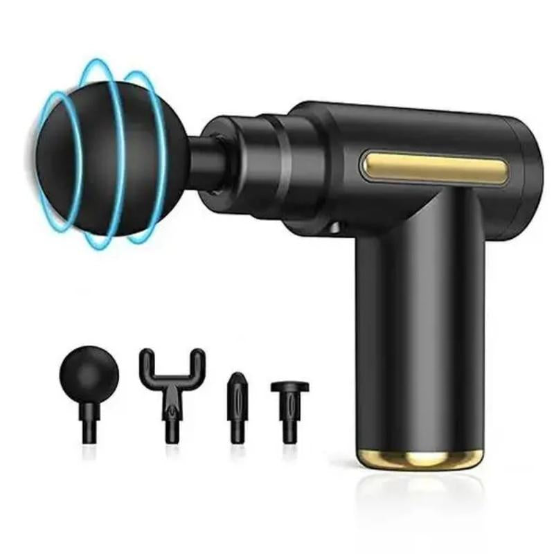 Ultra-Quiet Portable Massage Gun with 6 Speeds & Attachments