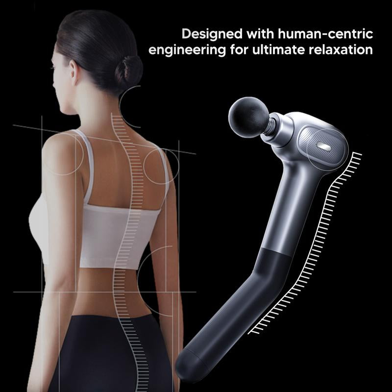 Arboleaf CM40F Dual-Handle Massage Gun with 6 Speeds & Pressure-Sensing Tech
