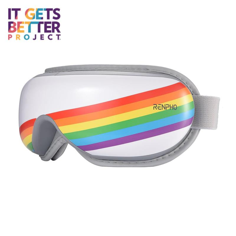 RENPHO Eyeris 1 Heated Eye Massager – Smart Eye Mask with Bluetooth & Daily Relaxation for Eye Strain Relief