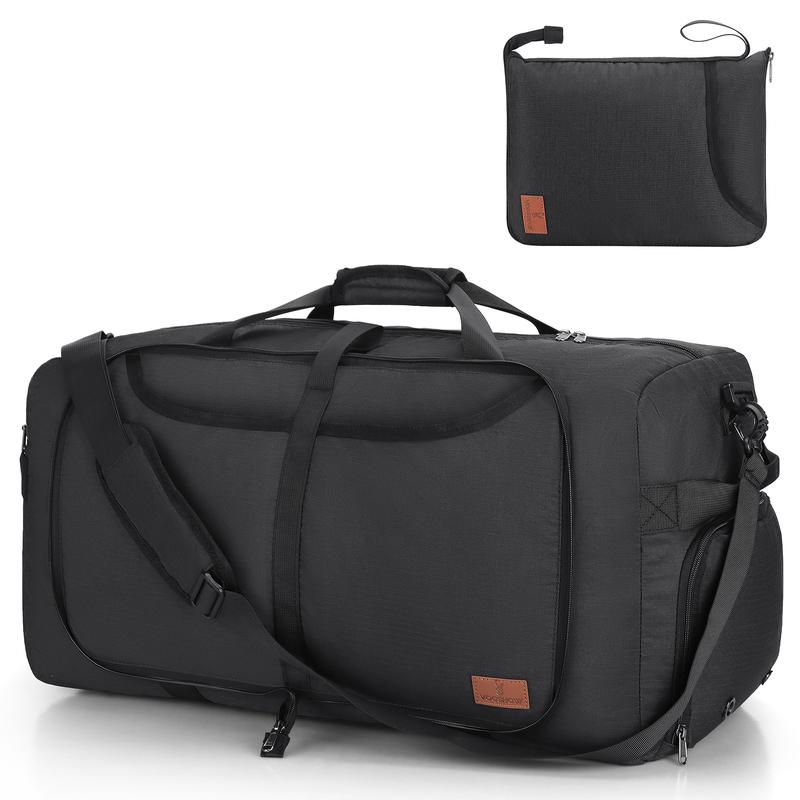 120L Foldable Waterproof Travel Duffel with Shoe Compartment (Gray)