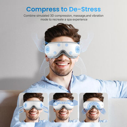 RENPHO Eyeris 1 Heated Eye Massager – Smart Eye Mask with Bluetooth & Daily Relaxation for Eye Strain Relief