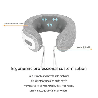iNeck3 Pro Electric Neck Massager – Shiatsu Pillow with Heat, Deep Tissue Kneading & App Control, Portable & Lightweight for Travel, Home & Office Relaxation