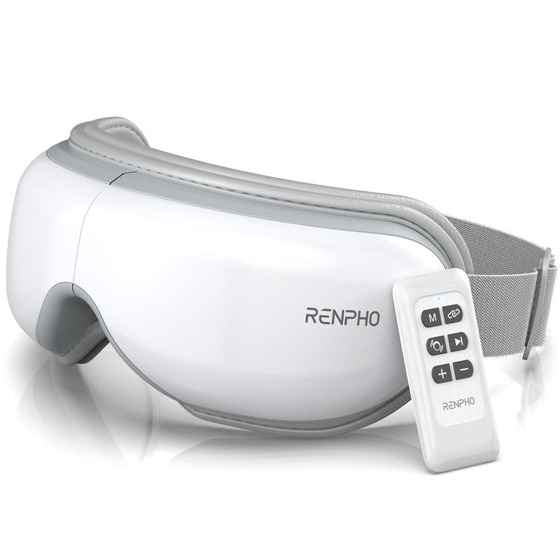 RENPHO Eyeris 1 Heated Eye Massager – Smart Eye Mask with Bluetooth & Daily Relaxation for Eye Strain Relief