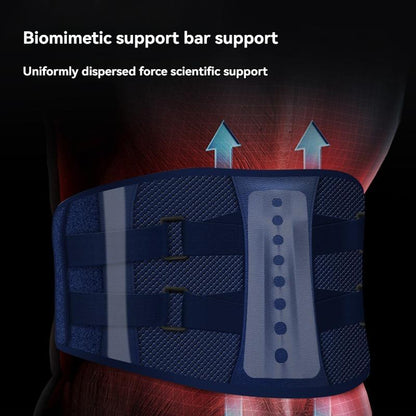 Upgraded Wireless Waist Massager – 5 Heating Levels, 3 Vibration Modes, Red Light Therapy, Lumbar Support, USB Rechargeable, Cordless (Grey/Blue)